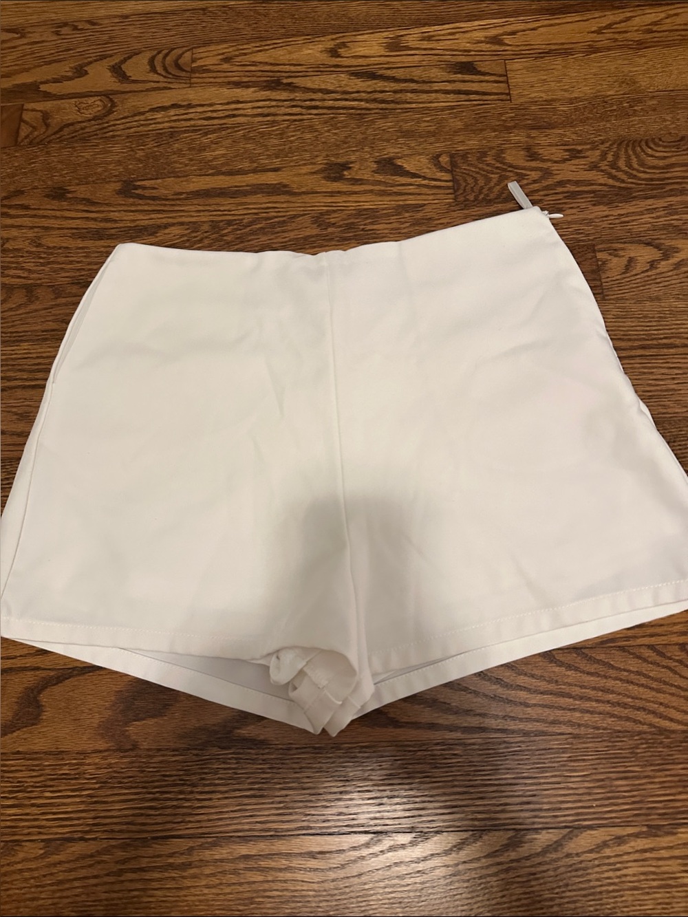 She + Sky White High-Waist Shorts